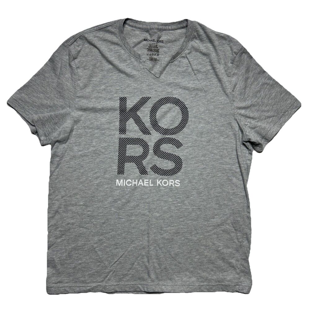 MICHAEL KORS LOUNGEWEAR V-NECK NECK SHORT SLEEVE T-SHIRT SIZE L